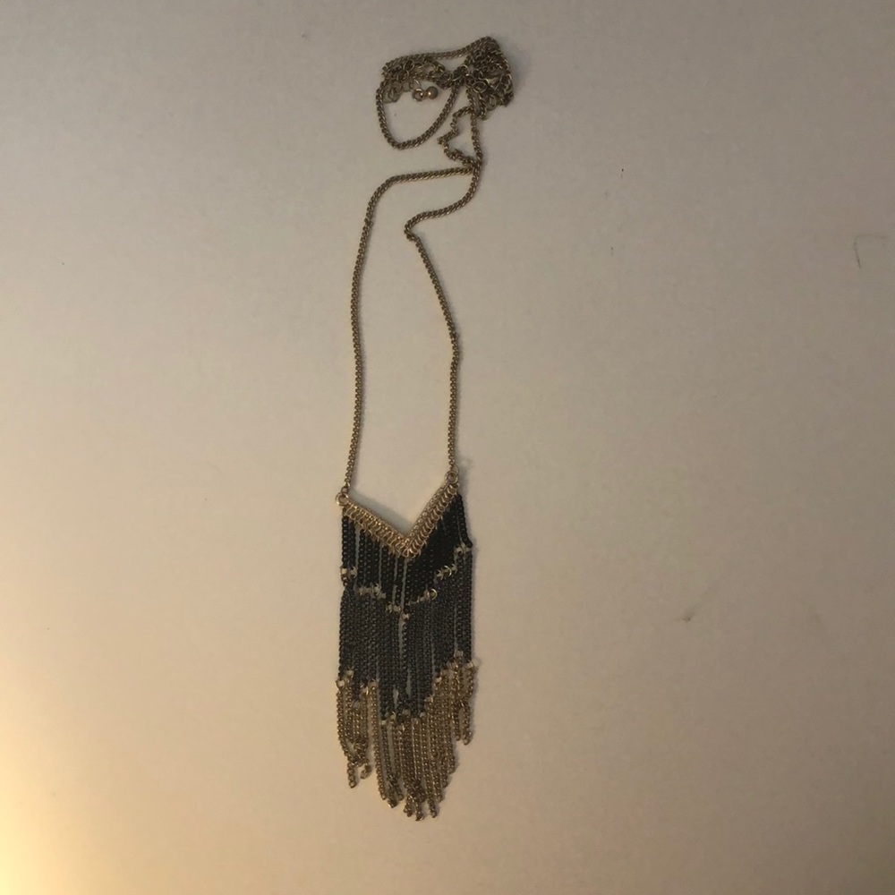Gold Long Chained Necklace